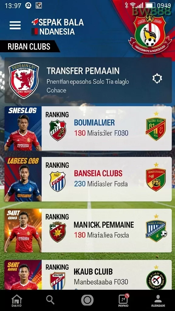 Cuplikan layar GALAXY77 — pengaturan akun