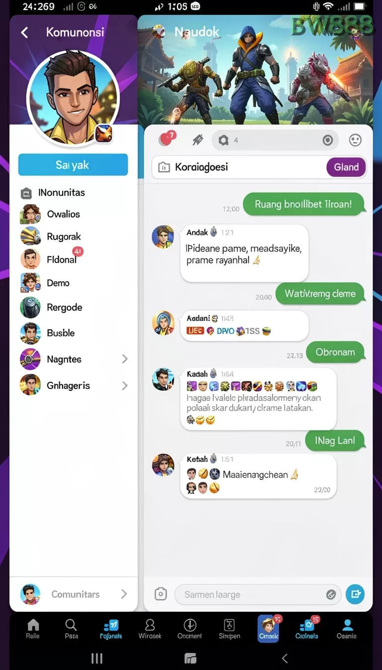 Cuplikan layar 77RP — halaman utama